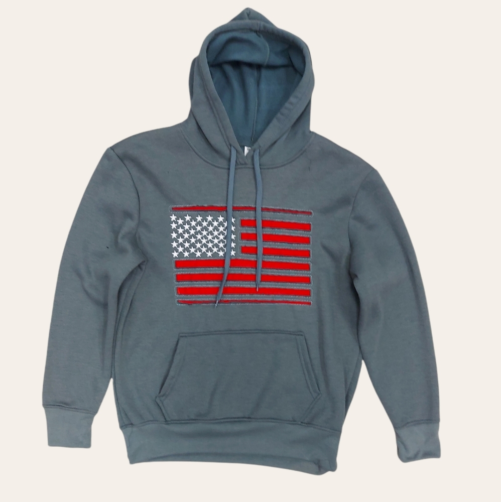 Mens American flag hoodie